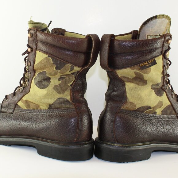 Vintage Red Wings Irish Setter Sport Hunting Camo Boots Mens Size 12 - Picture 6 of 11